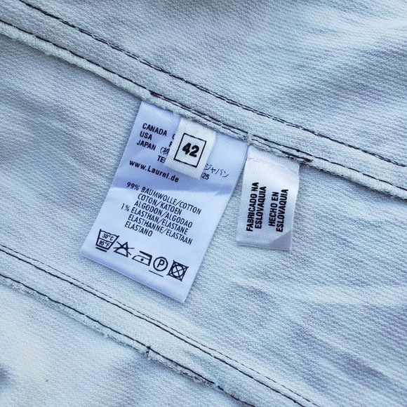 Laurèl by Escada Vintage 90s/00 Velvet/Brushed Blue Leopard Print Jacket Size 42 - Picture 4 of 15